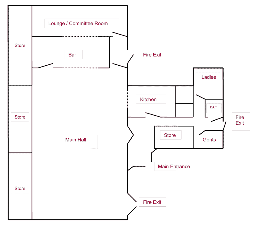 Holton-Village-Hall-Plan-and-Measurements
